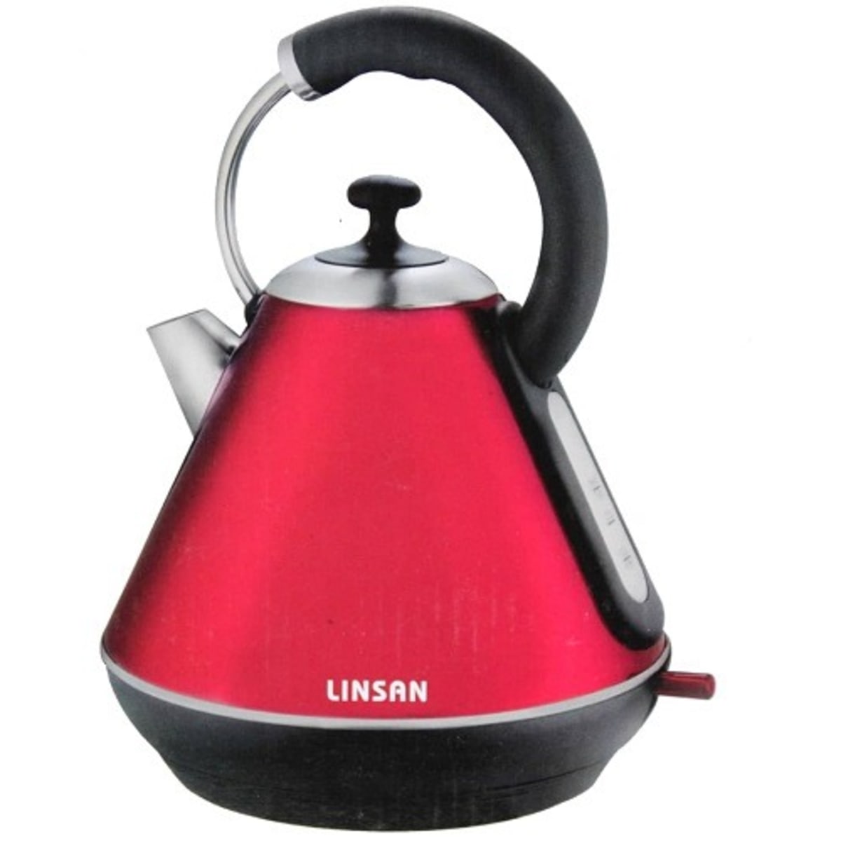 Linsan Metallic Electric Kettle 504 1.8 Liter Red Konga