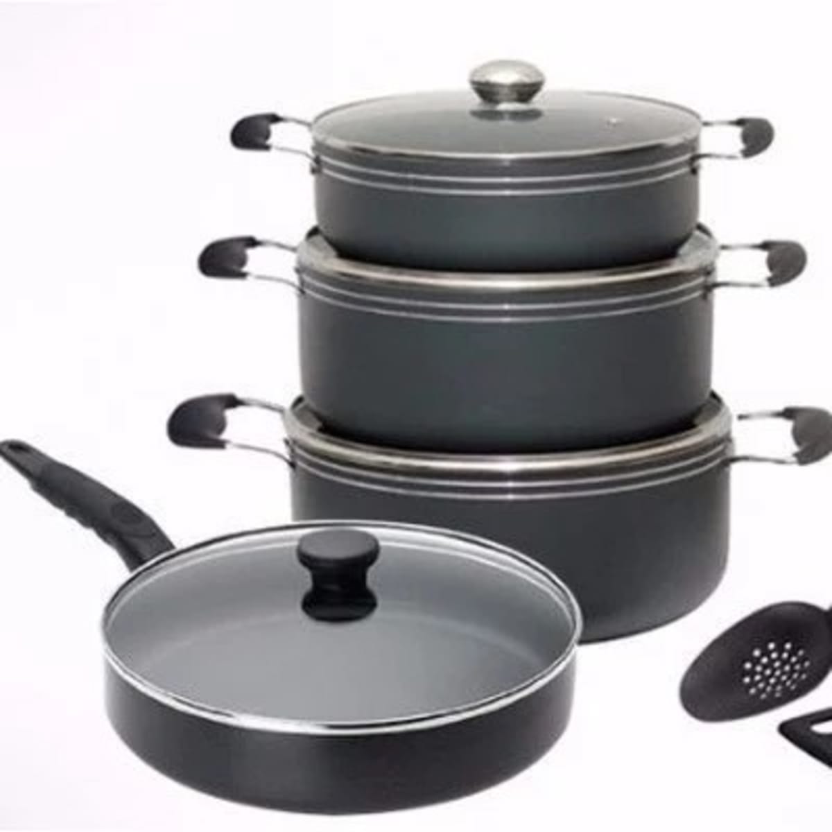 Non-stick Pot Set + Frying Pan - 4 Piece
