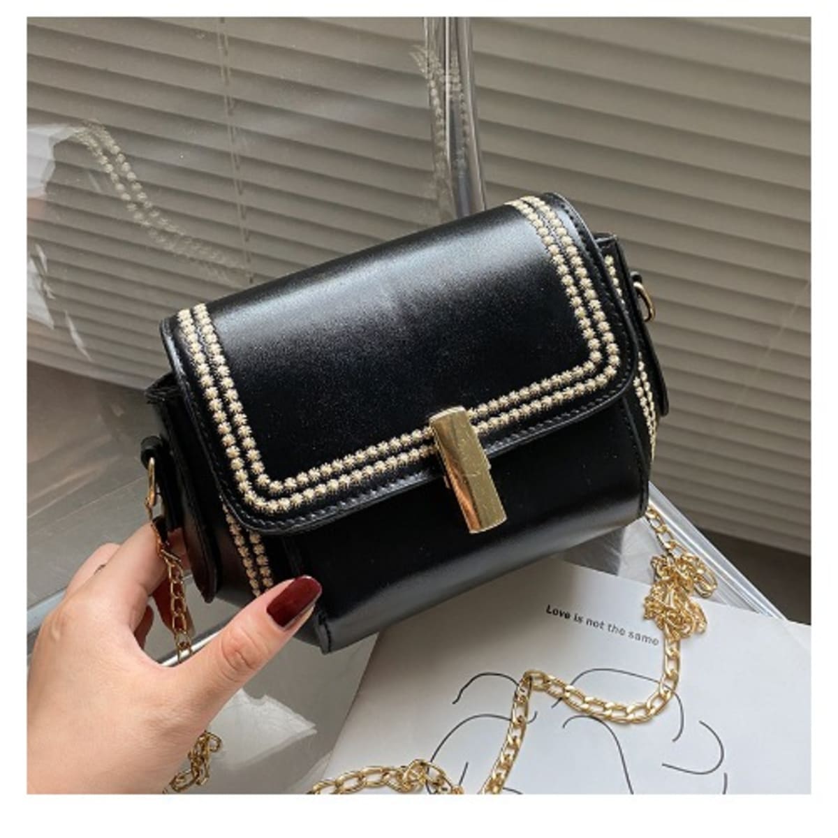 Ladies best sale gold handbags