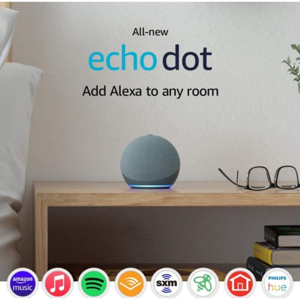 Echo Dot (4th Gen), Smart speaker with Alexa