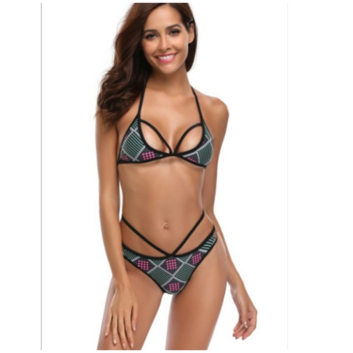 Caged swimsuit top