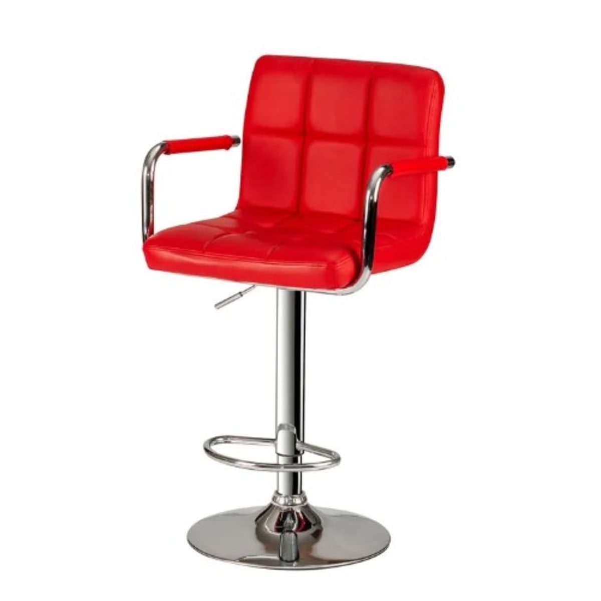 Red adjustable 2024 bar stools