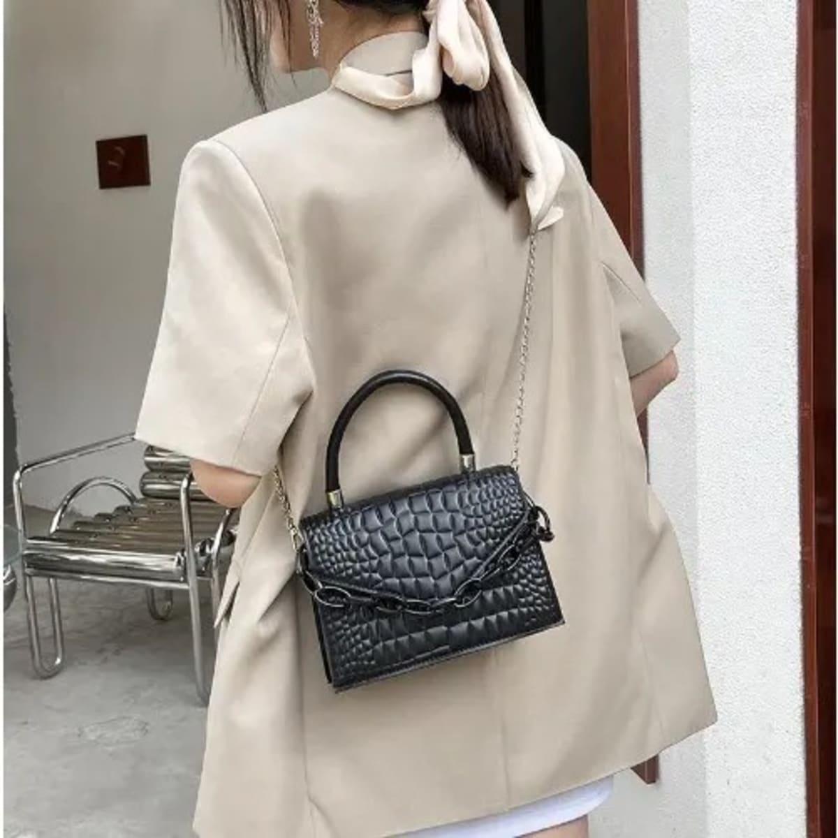 Ladies Leather Handbag Black Konga Online Shopping