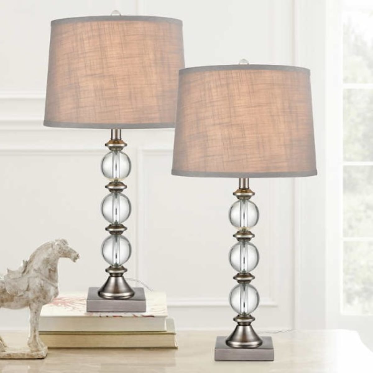Bridgeport designs crystal table lamps discount 2 pack