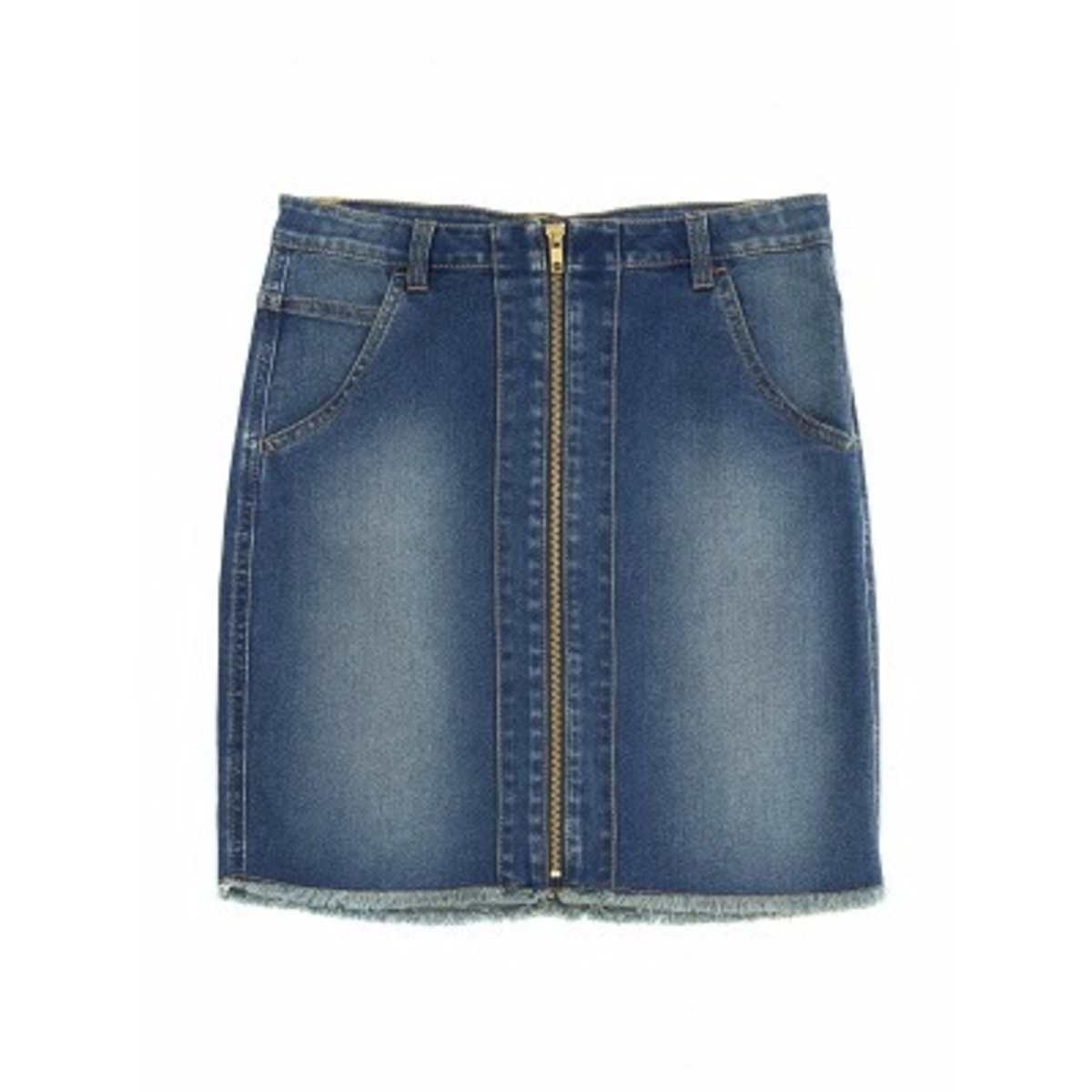 Peacocks Older Girls Mid Blue Denim Zip Skirt Konga Online Shopping