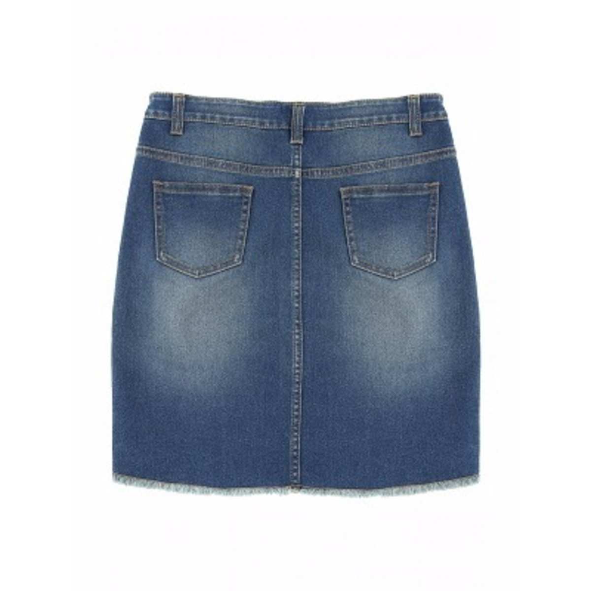 Denim skirt peacocks online