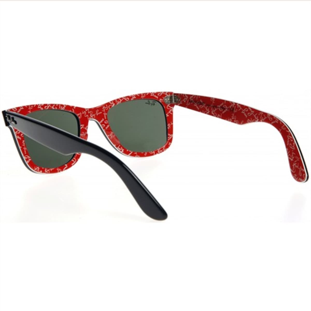 Ray ban wayfarer red inside top