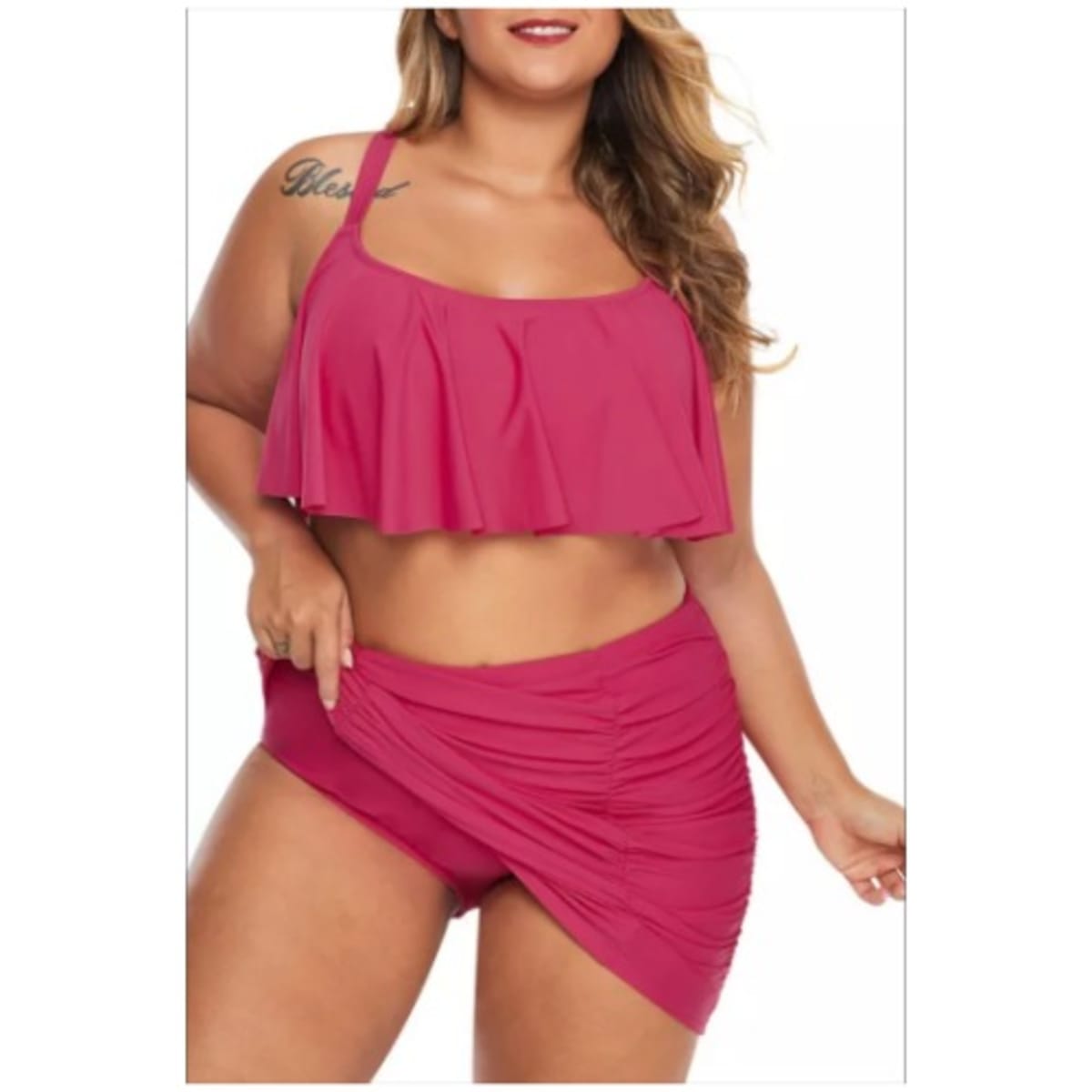 Plus size outlet two piece swimwear