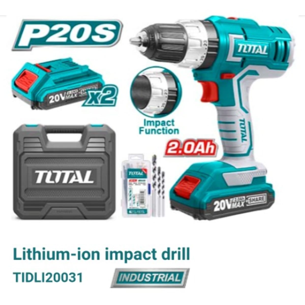 Total cordless impact hot sale drill