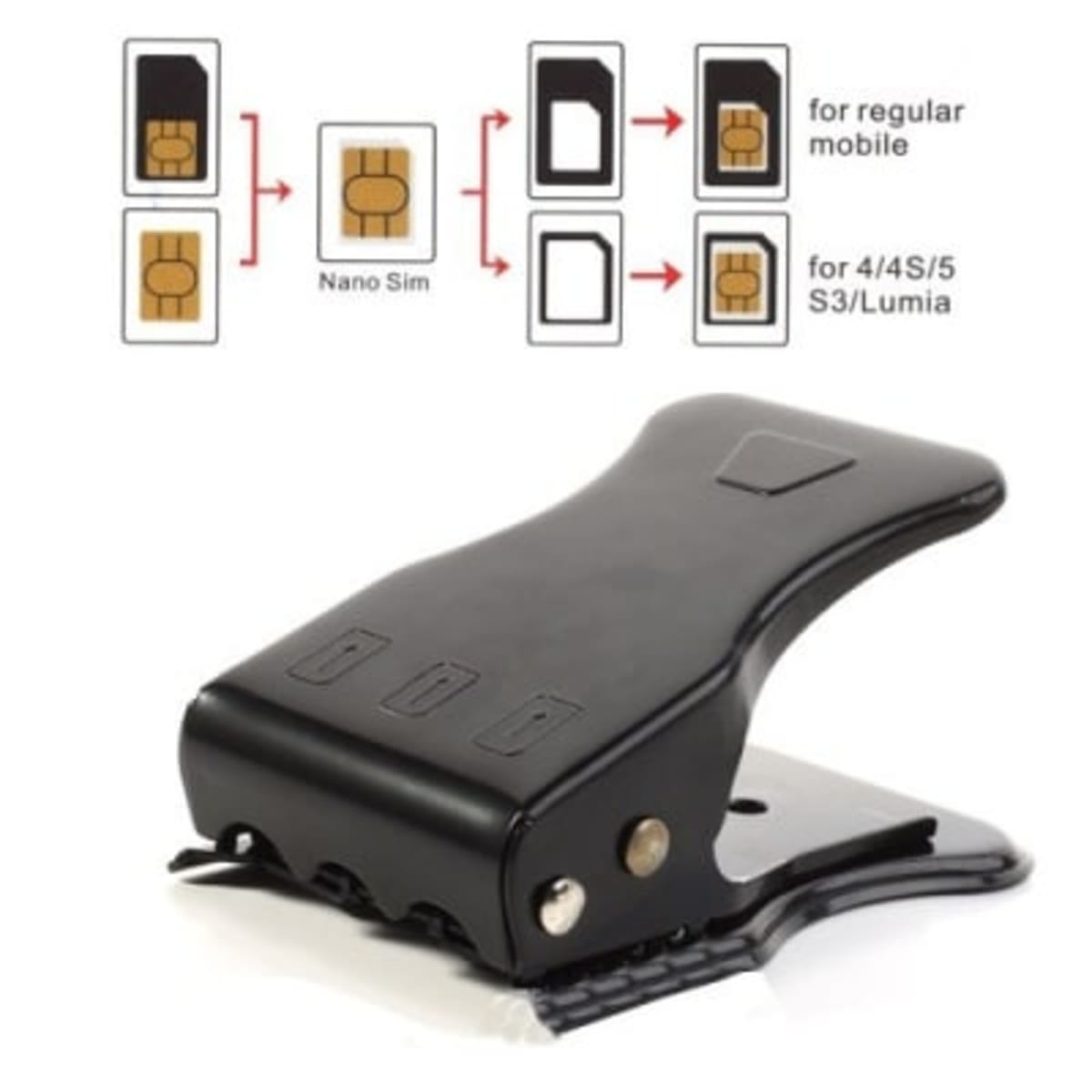 Micro 2 Nano Sim Cutter 3 In 1 Konga Online Shopping