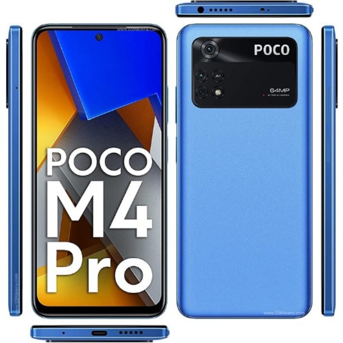 Xiaomi Poco M4 Pro - 6.43 - 256GB ROM - 8GB RAM - Dual Sim - 4G LTE - 64MP  - 5000mAh - Fingerprint - Blue