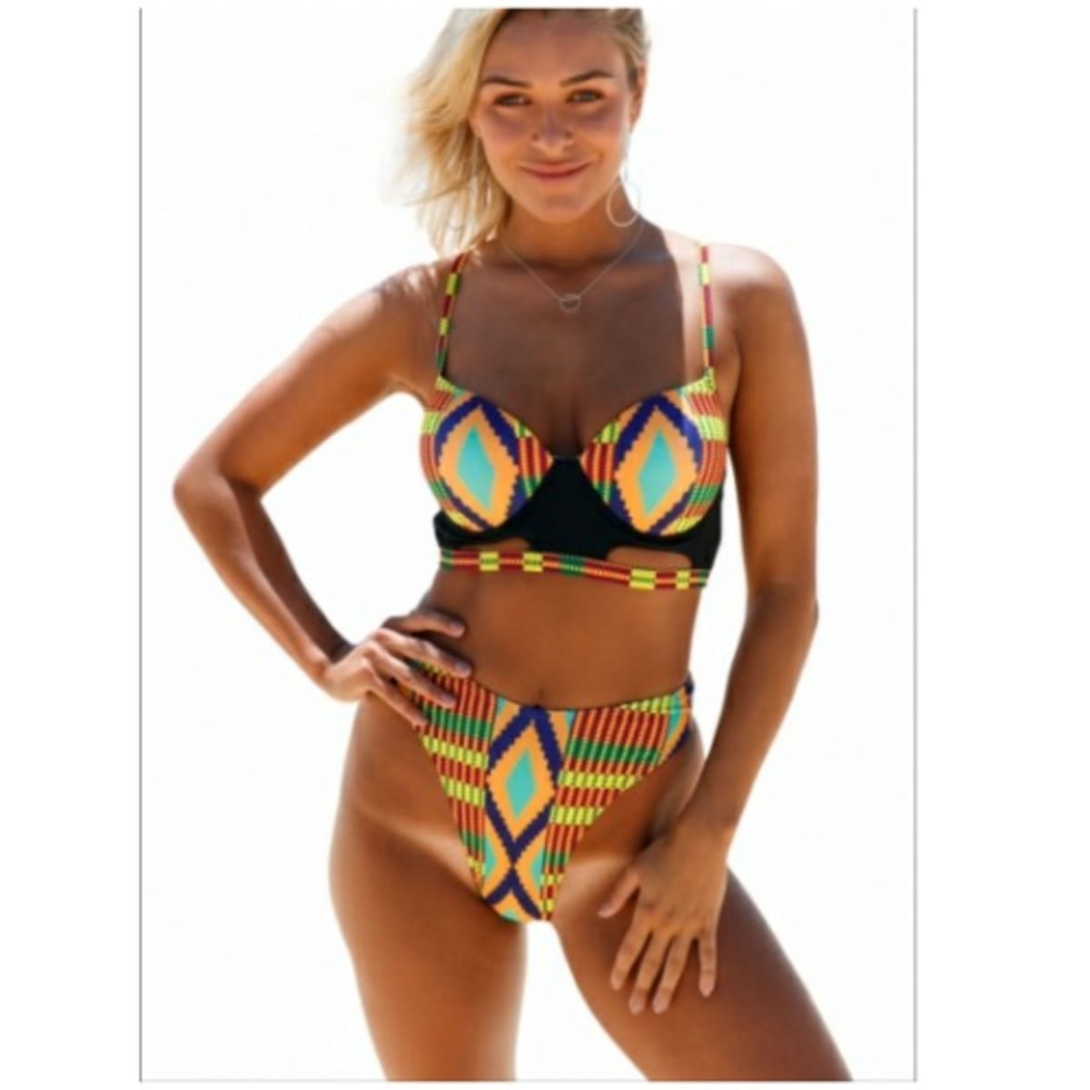 African high 2025 waist swimsuit