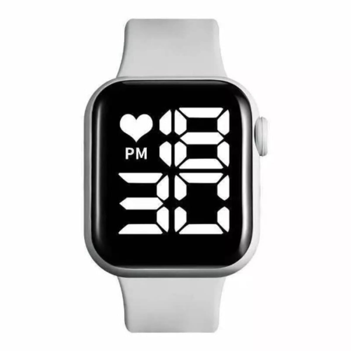 Naviforce Square LED Silicone Watch Grey Konga Online Shopping