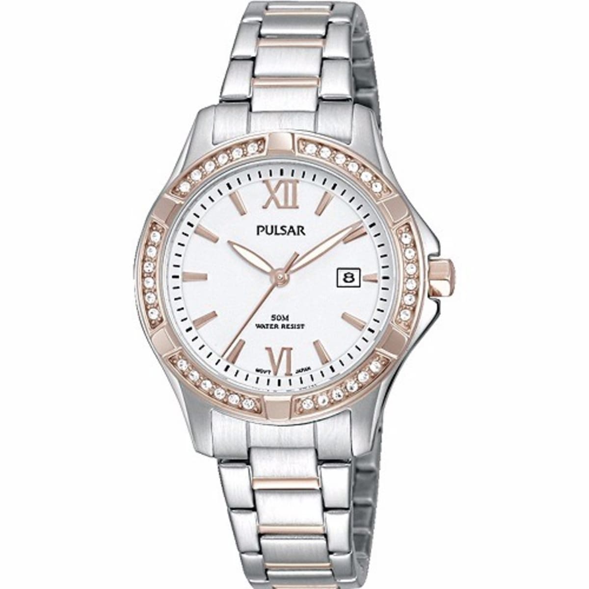 Pulsar rose gold tone ladies watch on sale