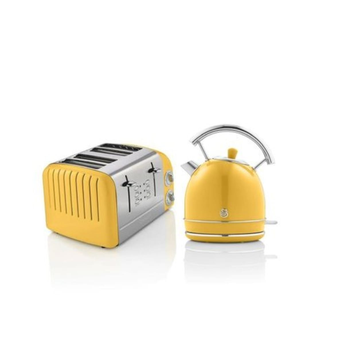 Swan Retro style Advanced Kettle 1.8L With 4 Slice Toaster