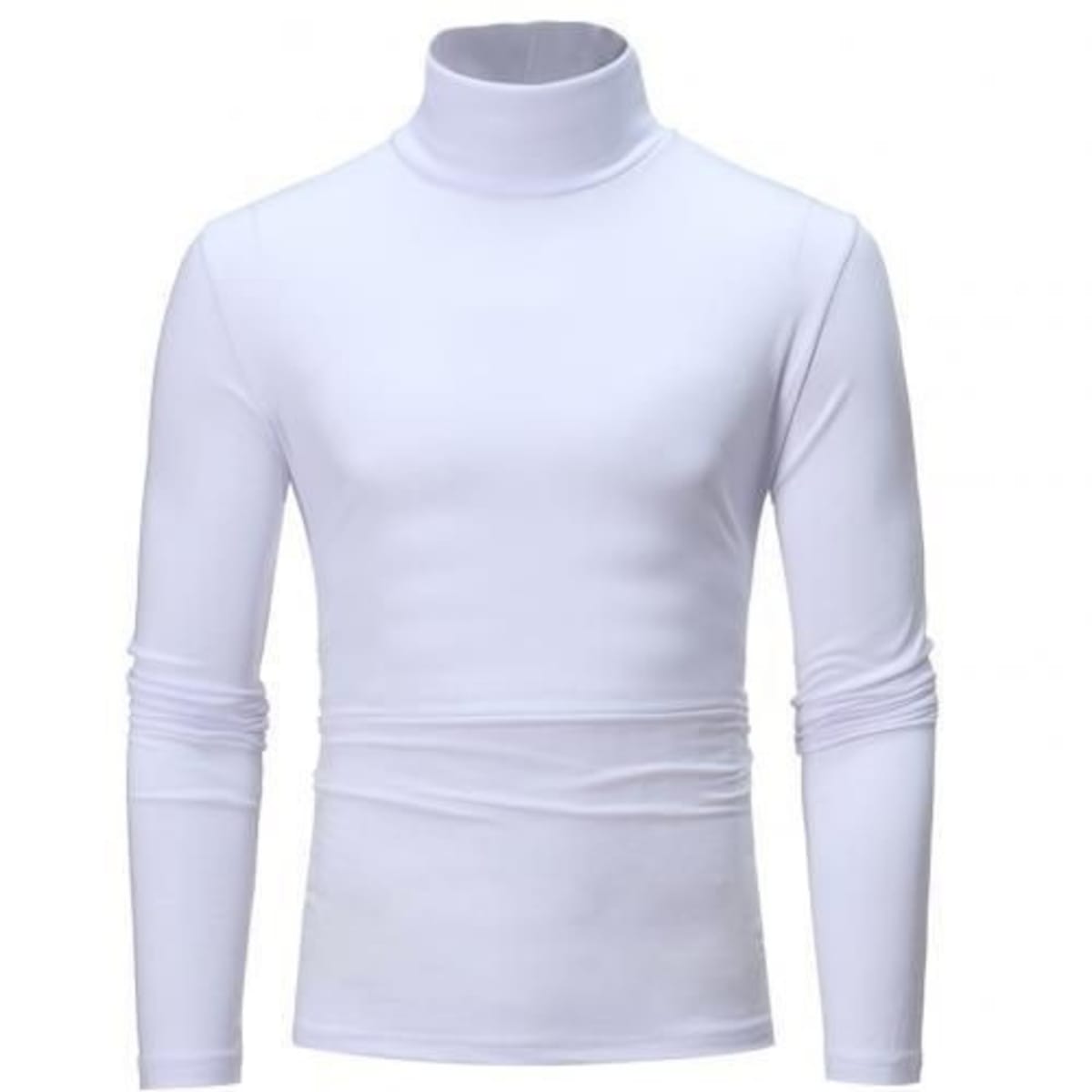 T-shirt long sleeves high neck white