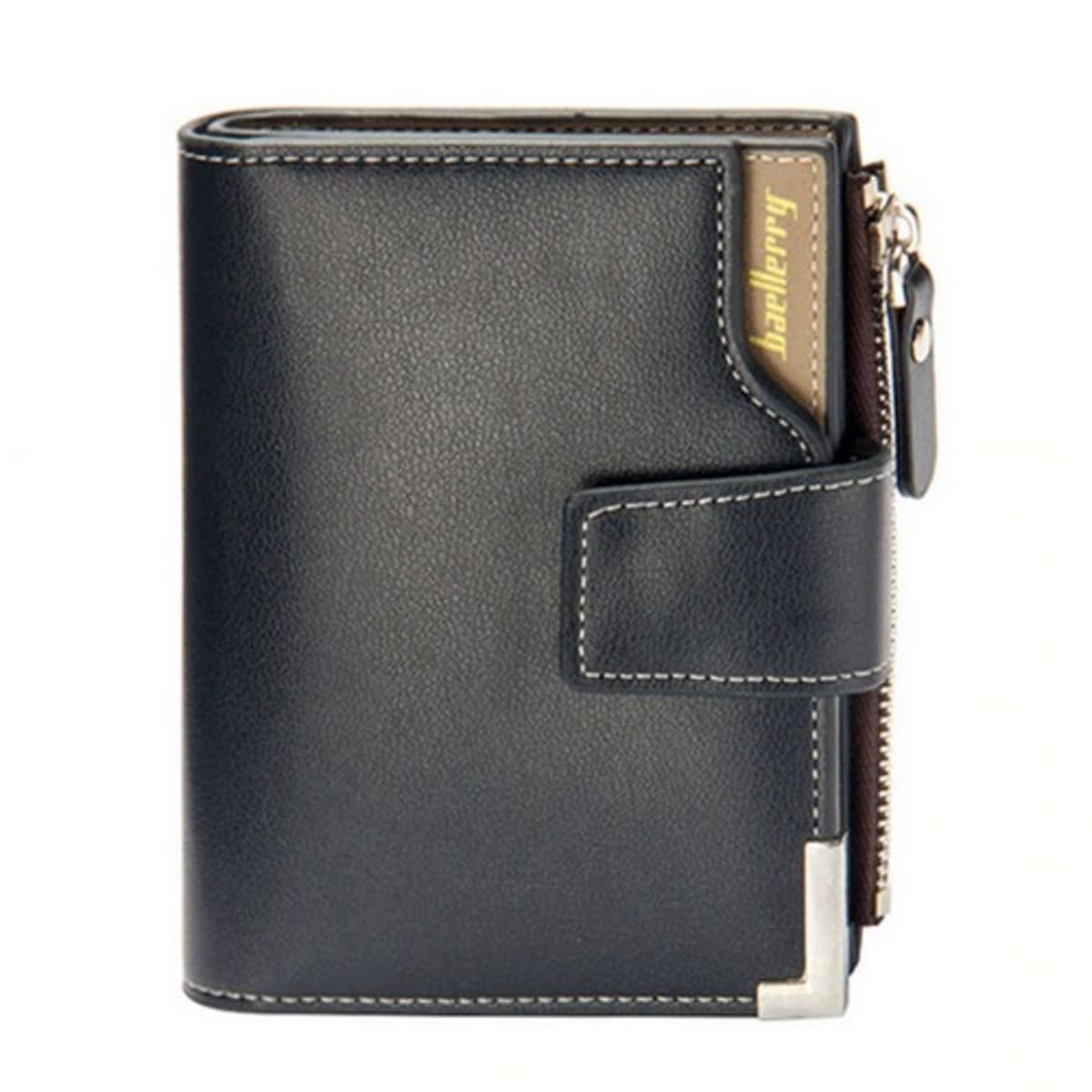 Jinbaolai Leather Men Wallet Black Gift Box Konga Online