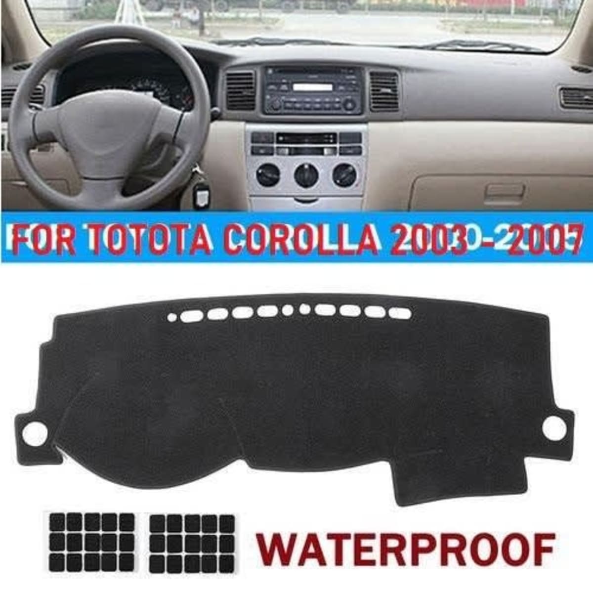 Toyota corolla dashboard shop cover