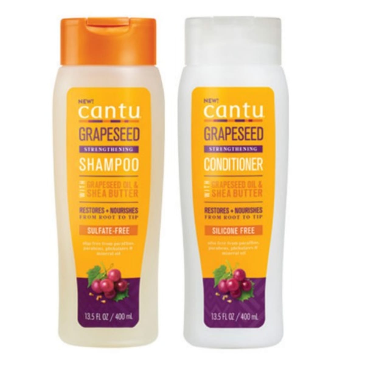 Cantu Grapeseed Strengthening Shampoo Conditioner 400ml Konga