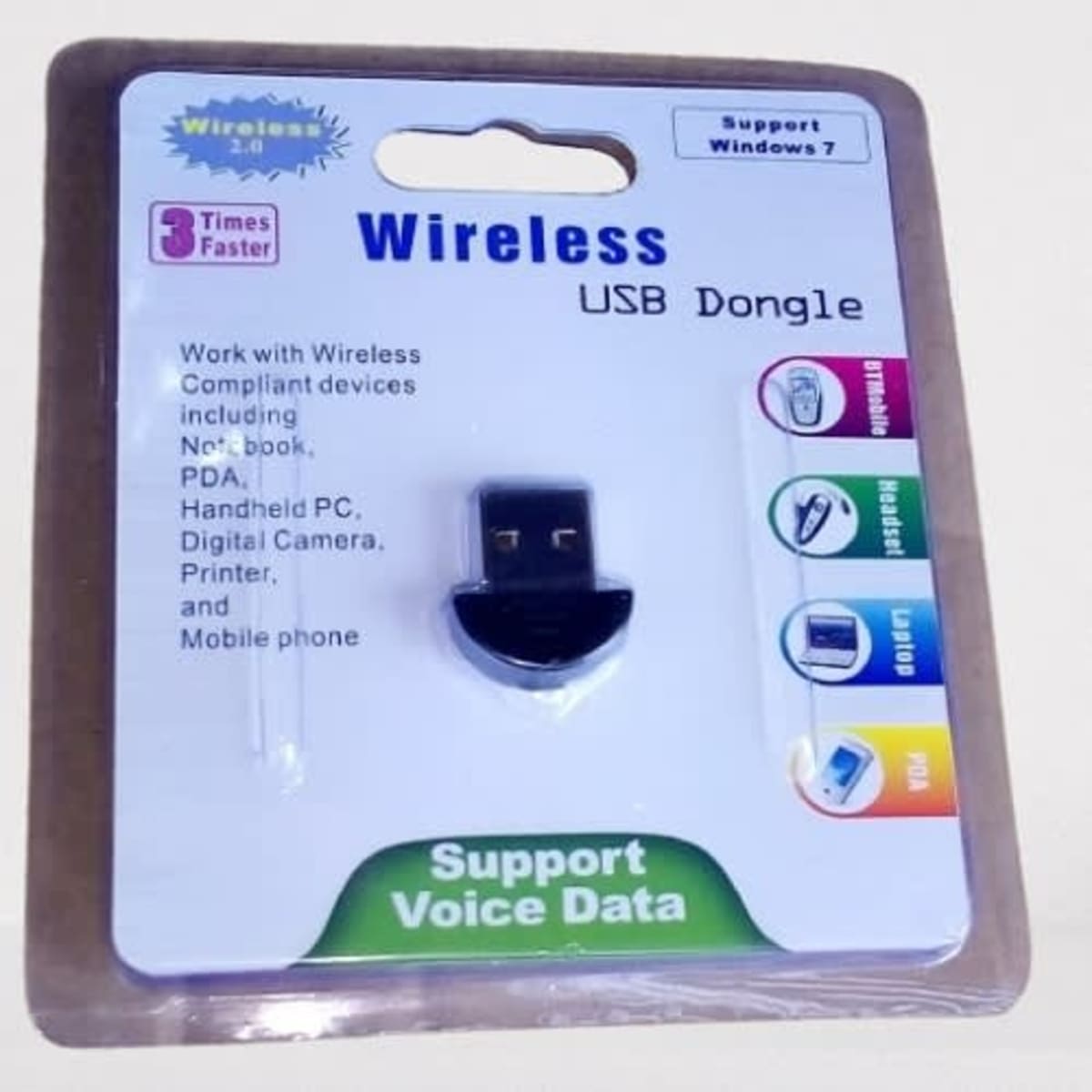 Mini dongle adaptador Bluetooth USB V2.0 para WINDOWS XP/VISTA/7