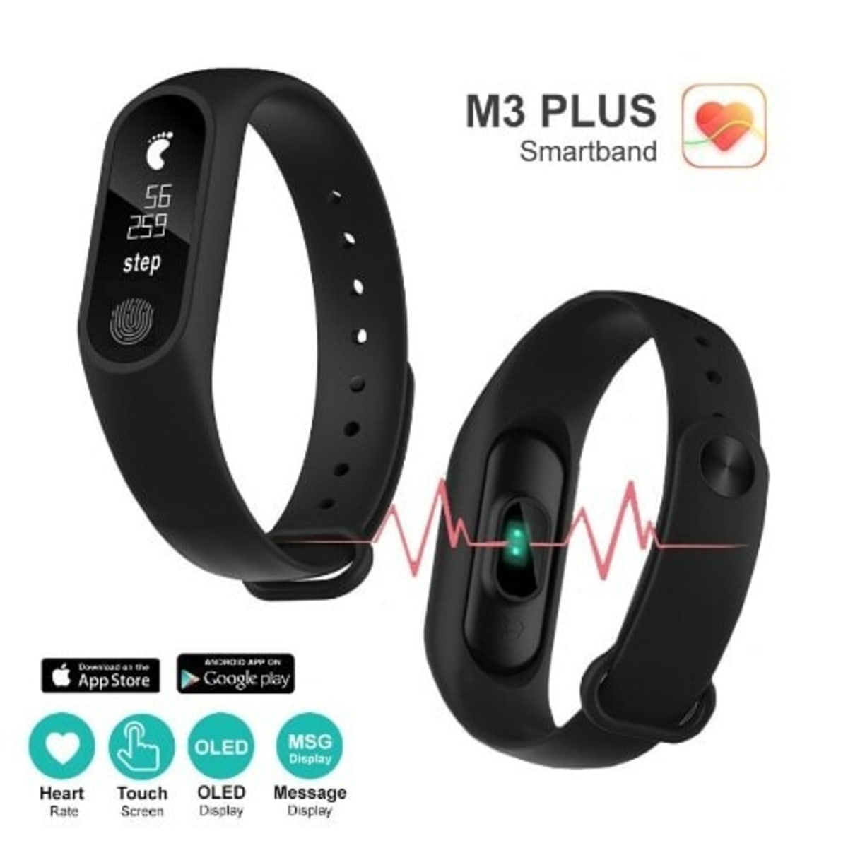 M3 smart bracelet app sale