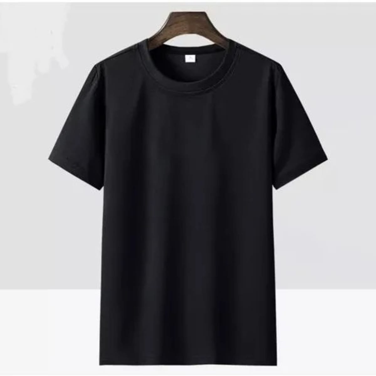 Round sales neck shirt
