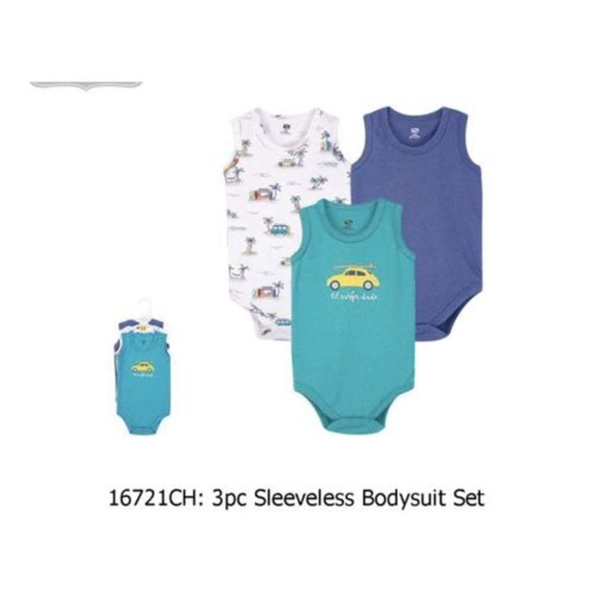 Hudson Baby Sleeveless Bodysuits - 3 Pieces