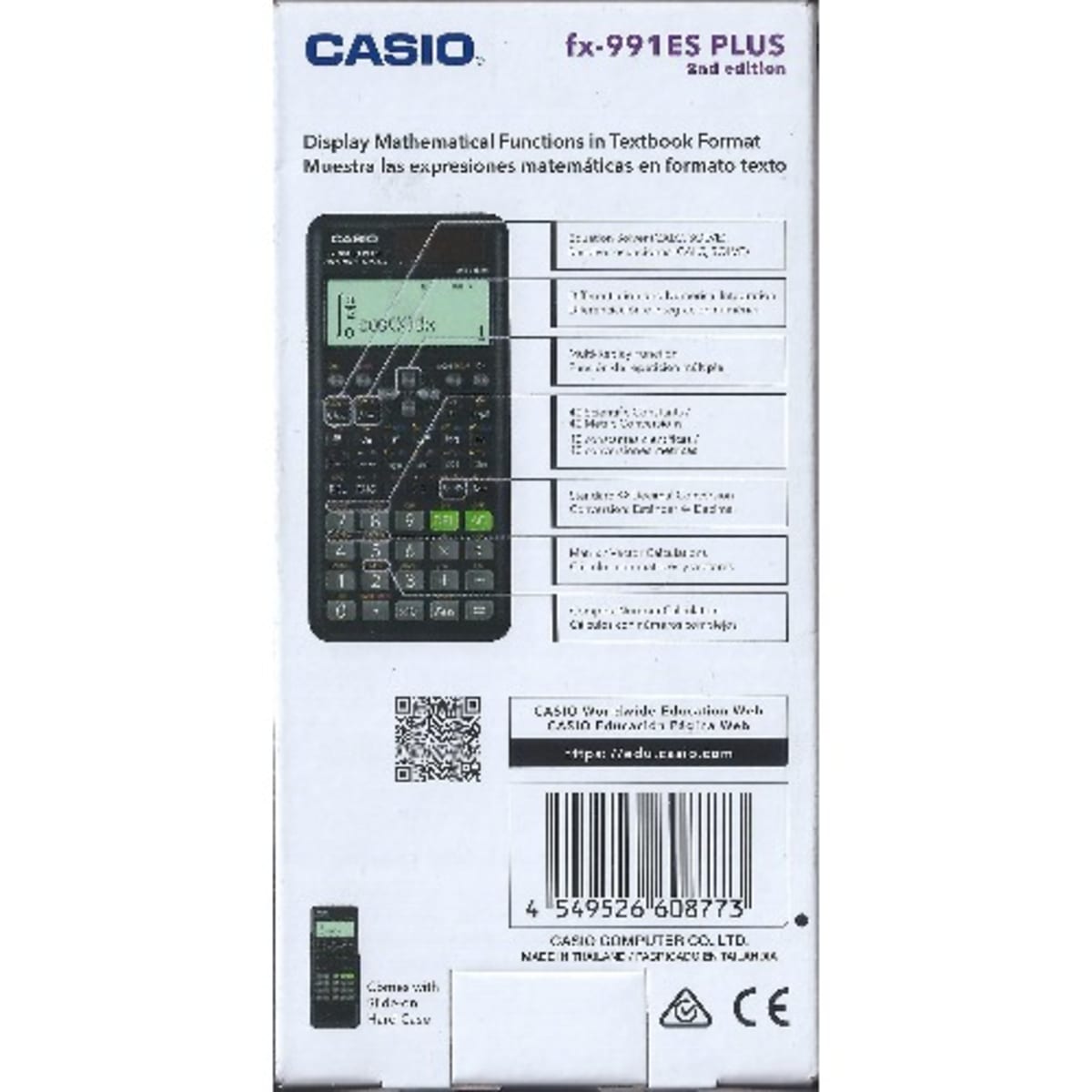 Casio FX-991ES Plus Non-Programmable Scientific Calculator