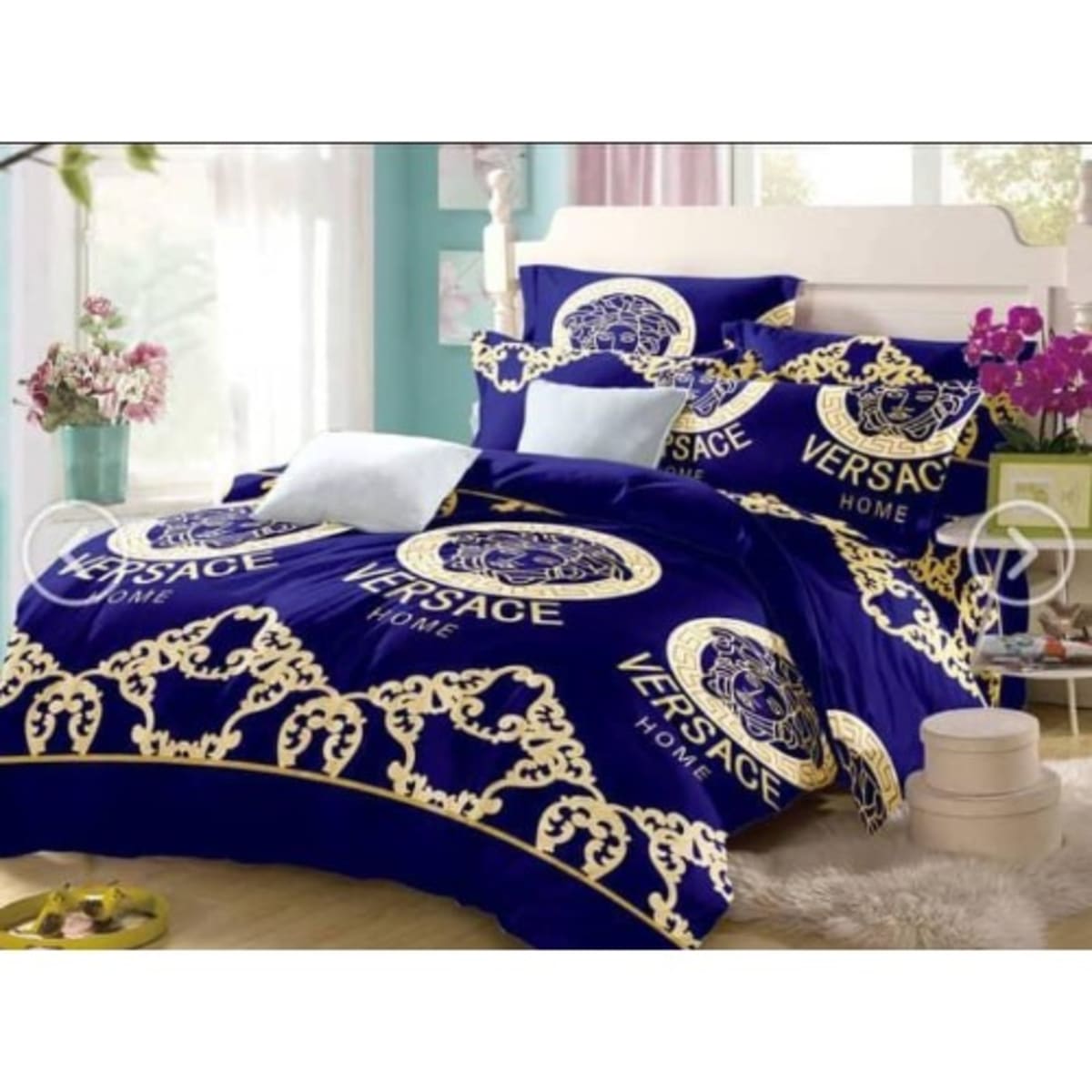 Multicolour Duvet Bedding Sets Duvet Flat Bedsheet With 4
