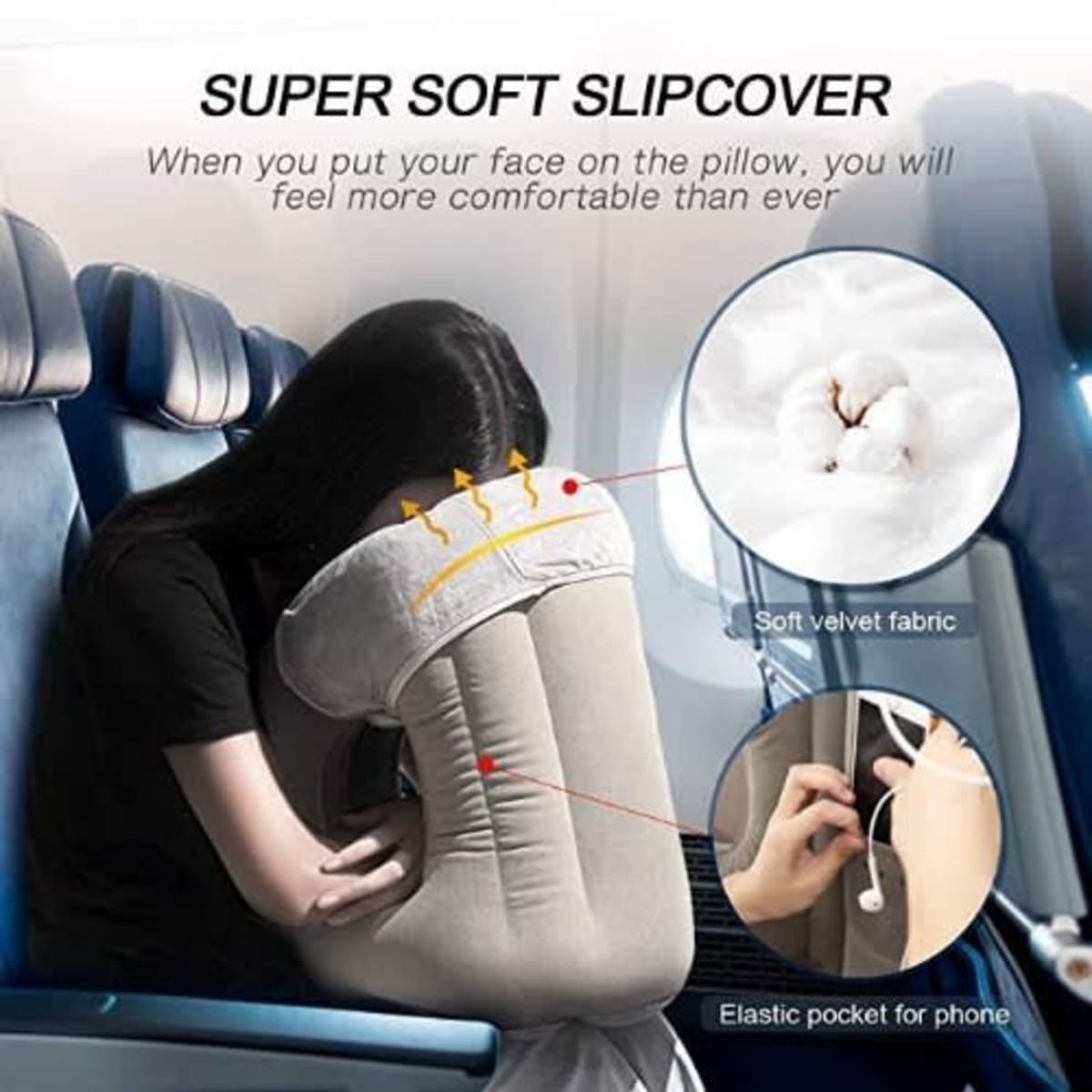 Self inflatable hotsell travel pillow