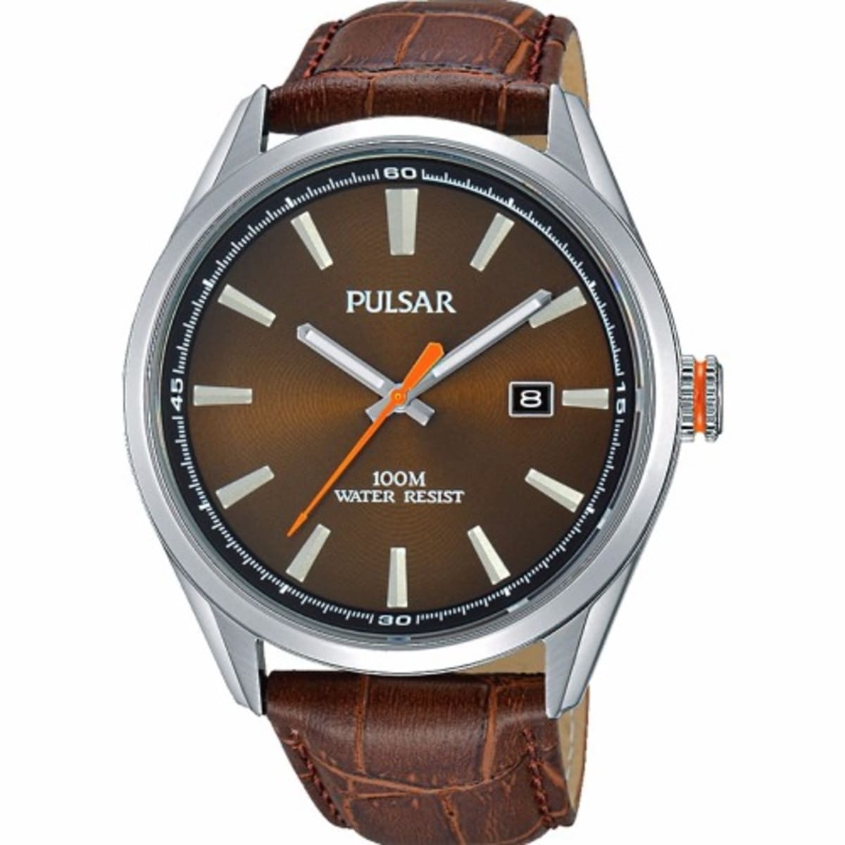 Pulsar watch leather strap top
