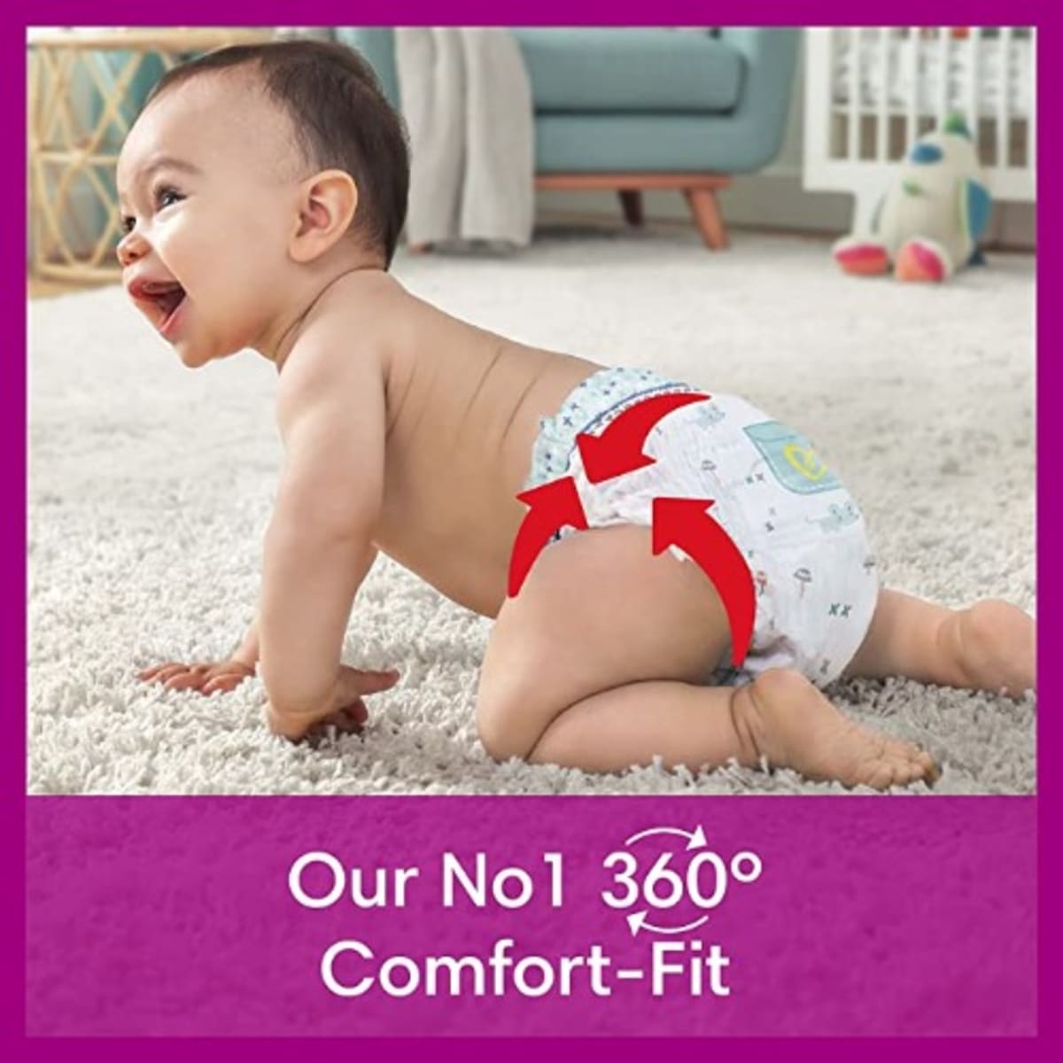 PAMPERS ACTIVE FIT NAPPY PANTS SIZE 4 x30/Pack, 9-15kg ESSENTIAL PACK