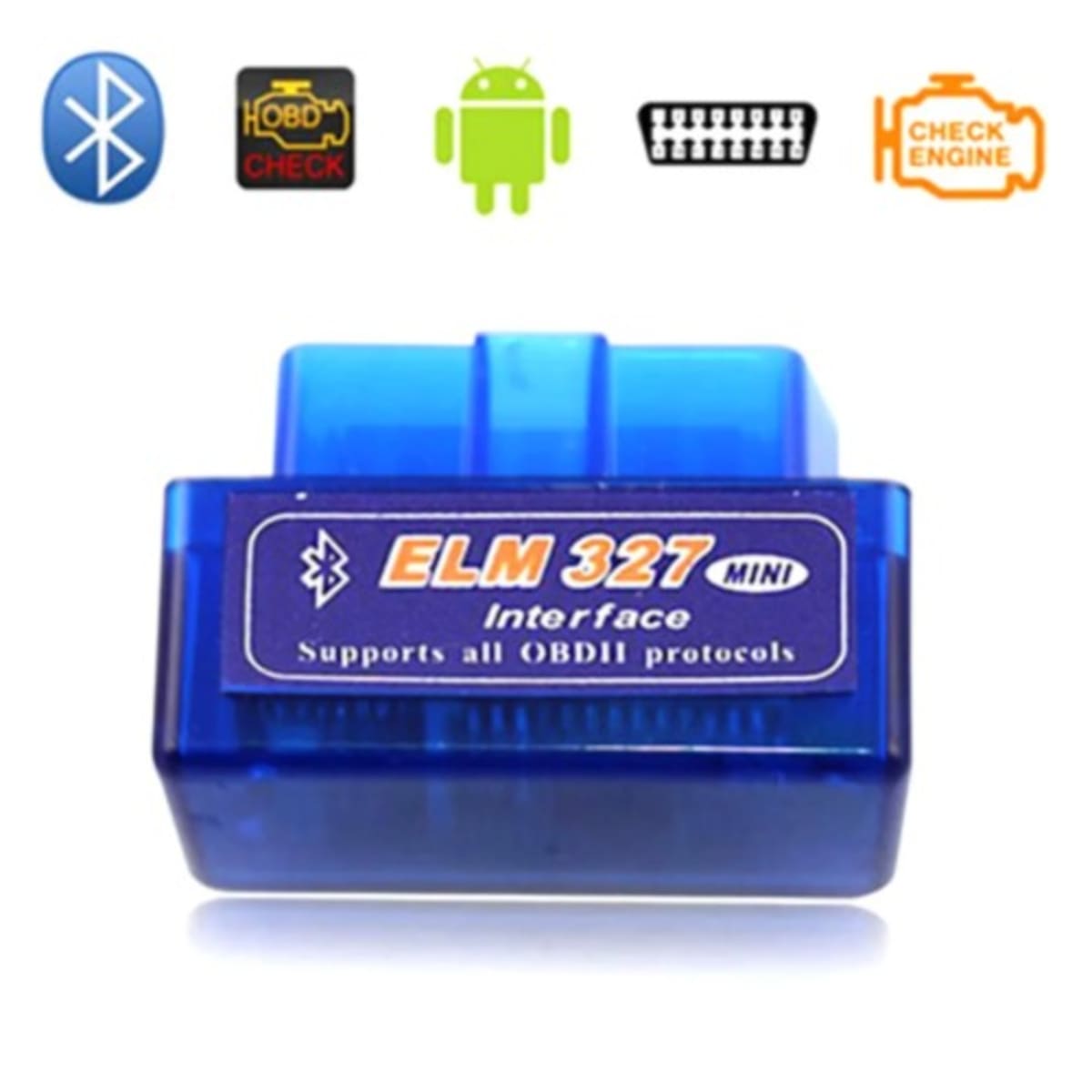 Professional OBD2 Bluetooth Scanner Interface ELM-327
