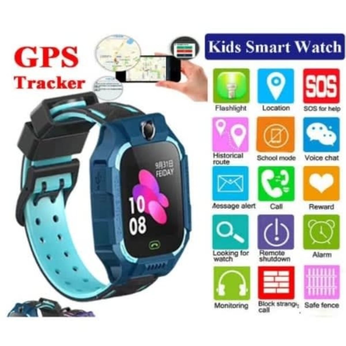Watch with built discount in gps tracker