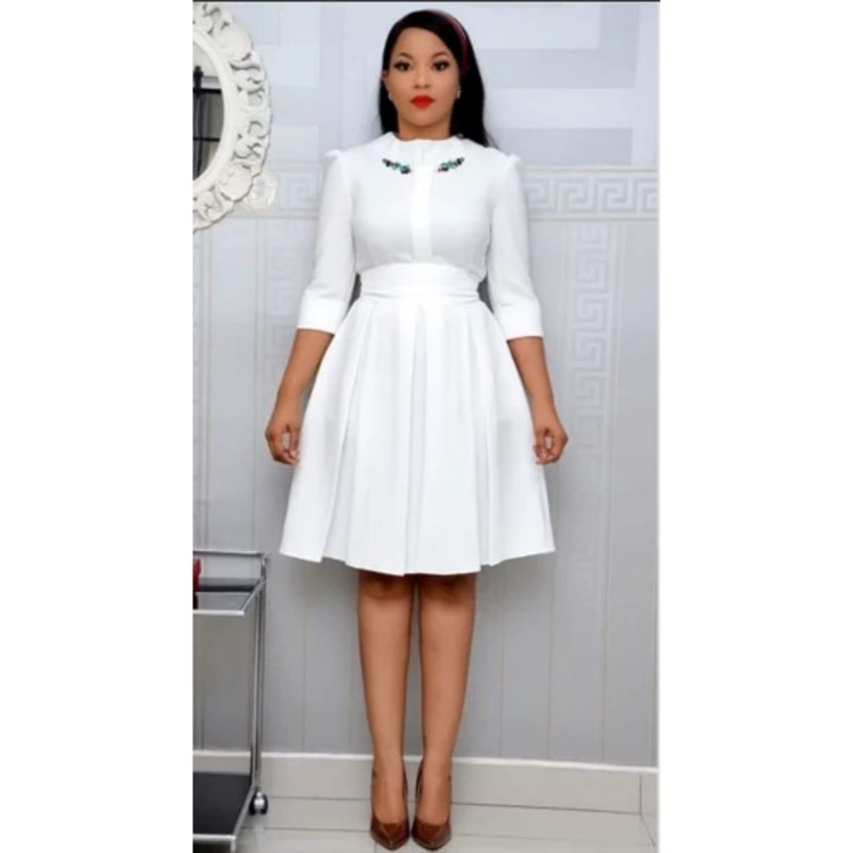 40 Amazing Ways to Rock White Coloured Short Gown Styles. - Stylish Naija |  Lace dress styles, Latest african fashion dresses, Lace dress classy