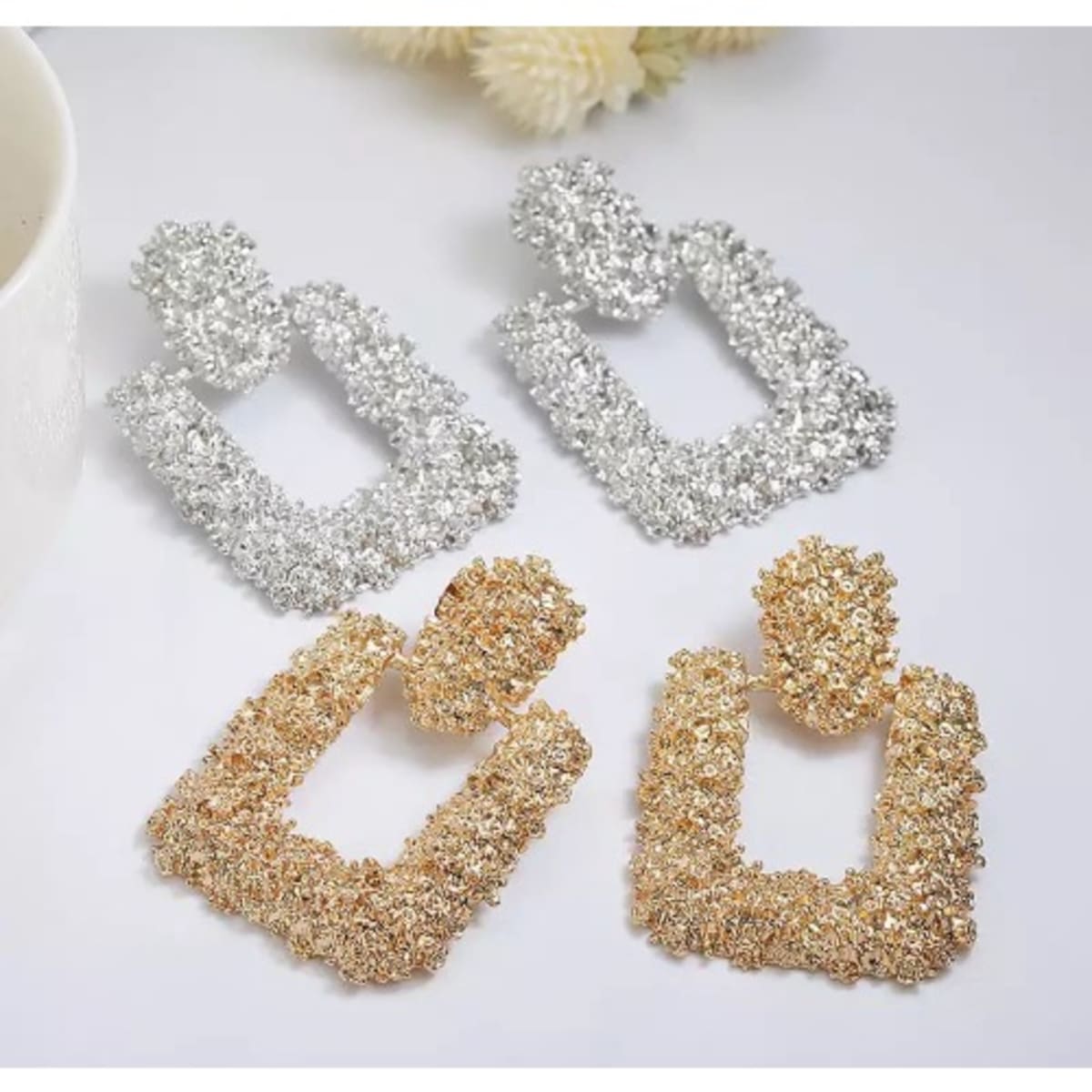 Trendy hotsell statement earrings
