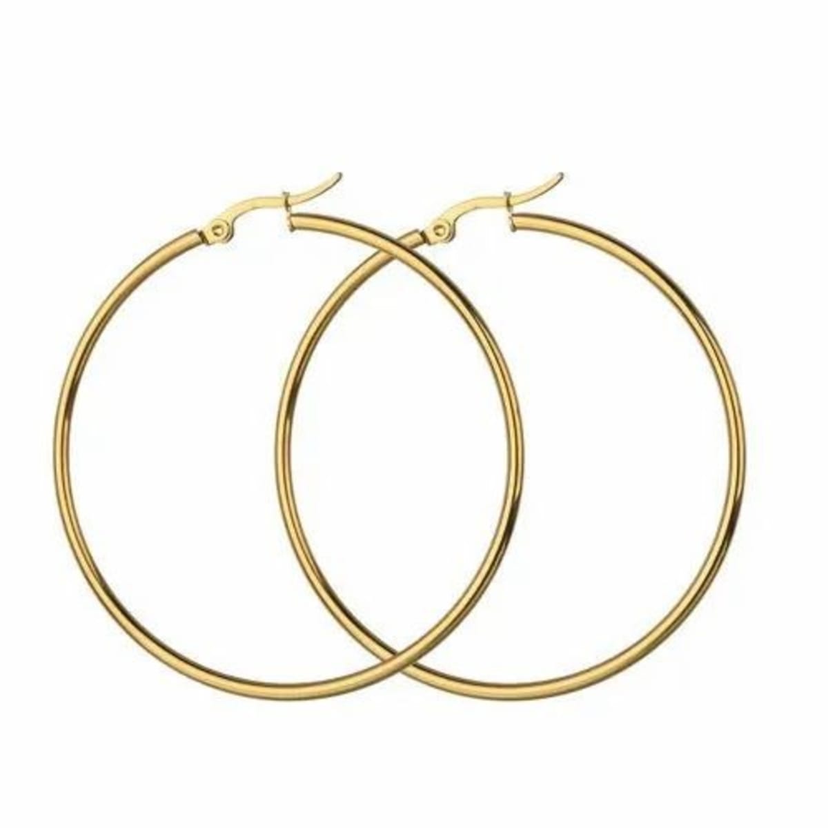 Round best sale circle earrings
