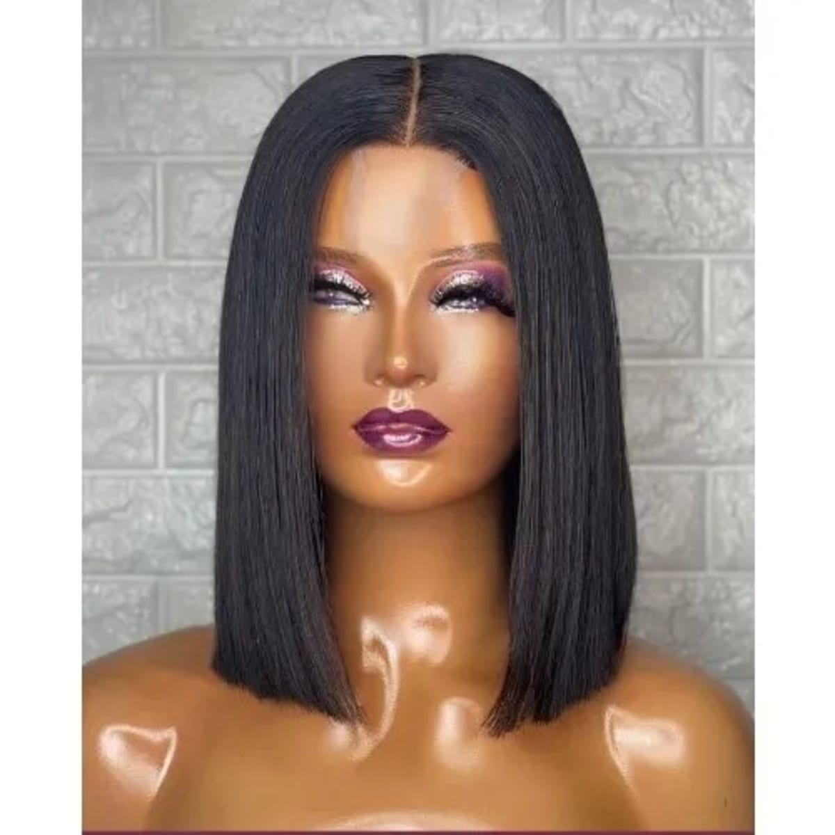 Straight bob outlet black hair