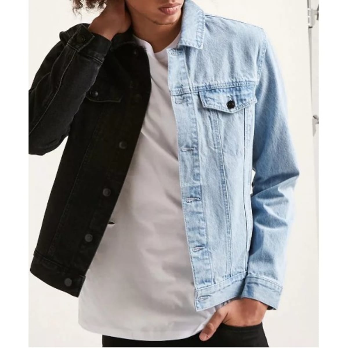 Jean jacket sale half