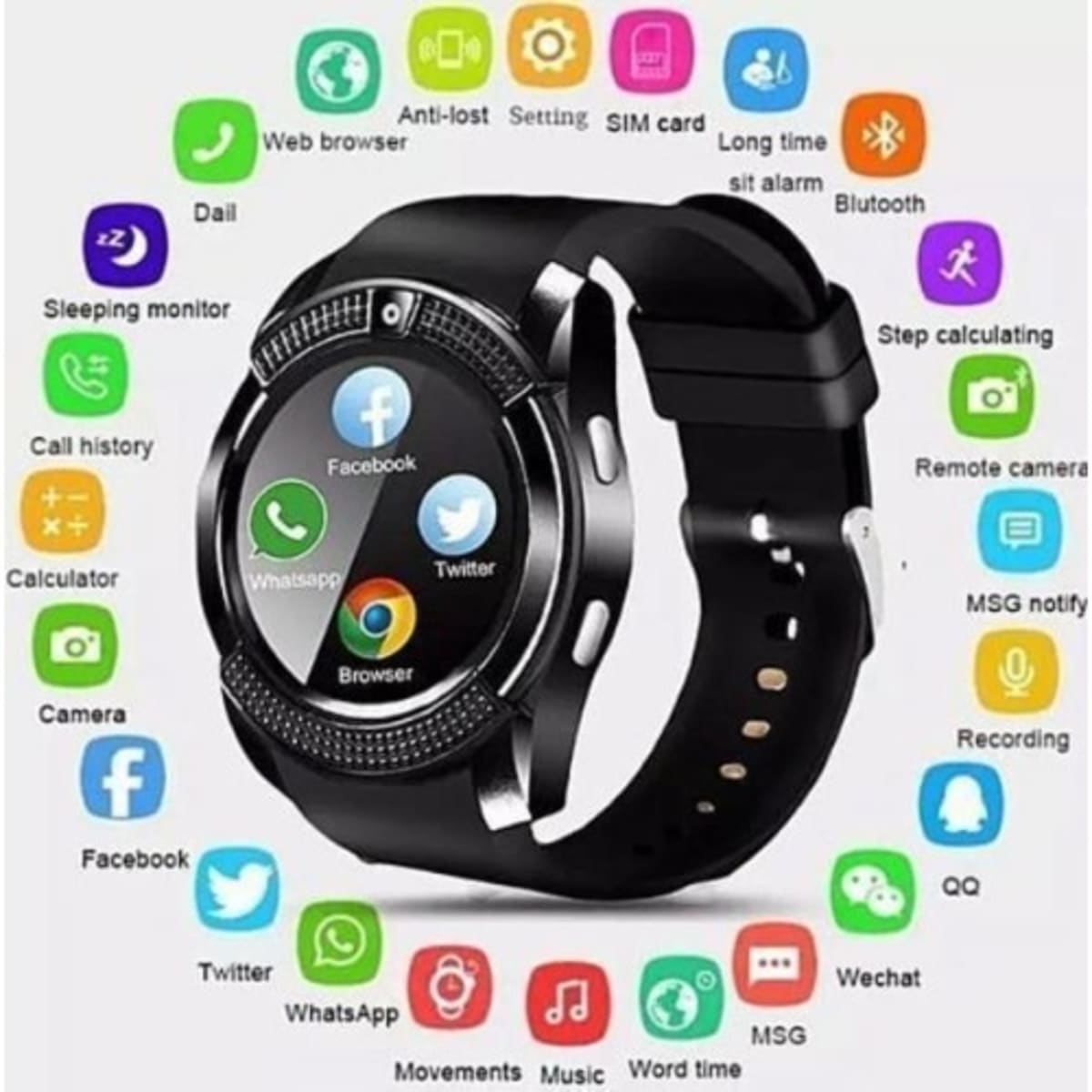 V8 smart watch fastrack sale