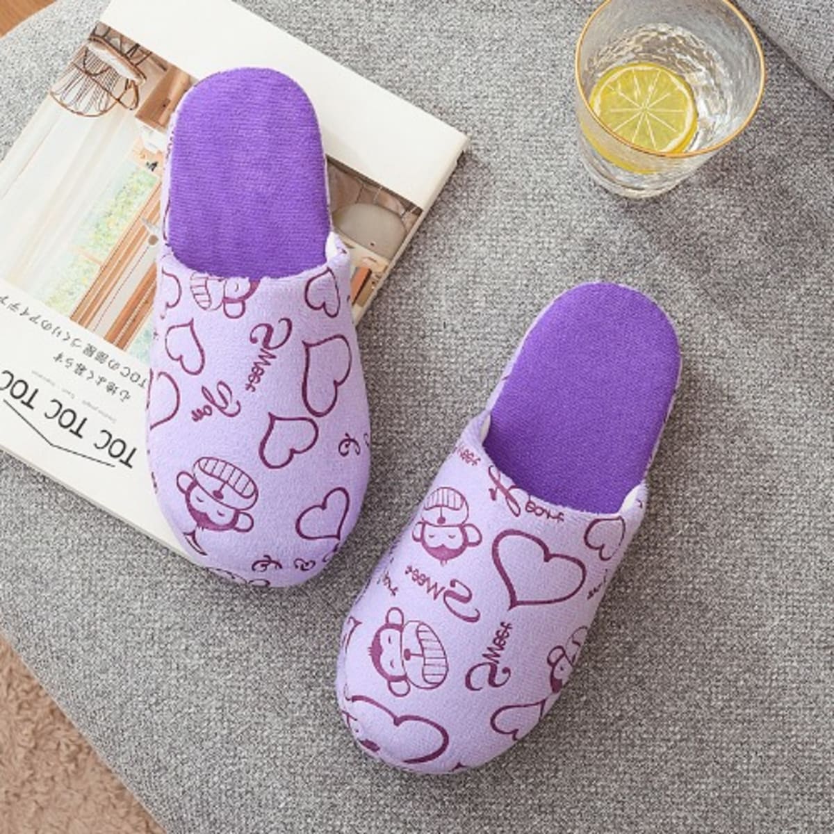 Purple slip ons hotsell