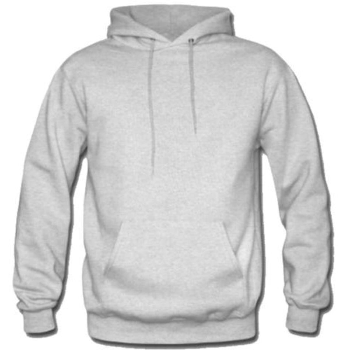 Plain light sales grey hoodie
