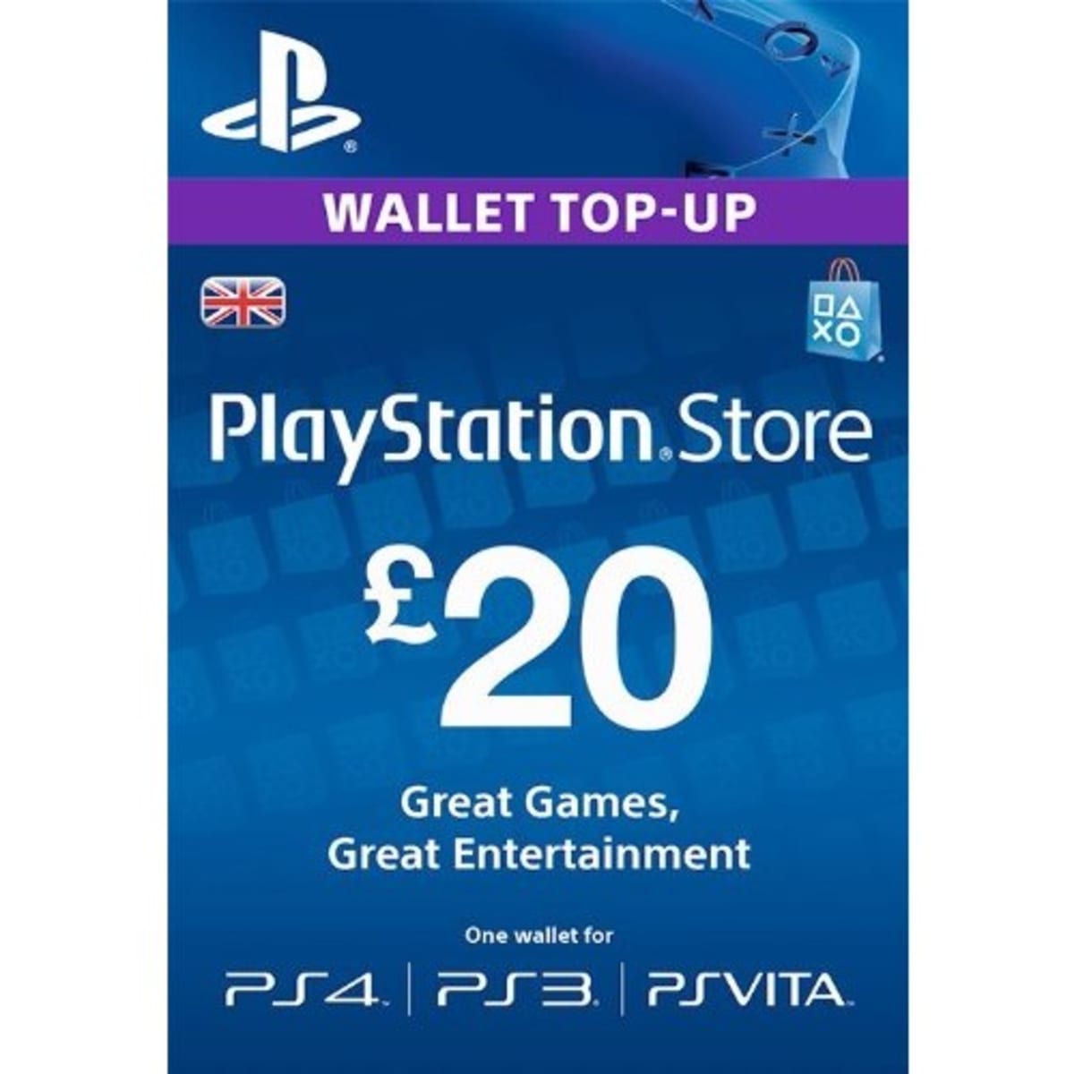 Playstation PSN Card 20 Pound Buy