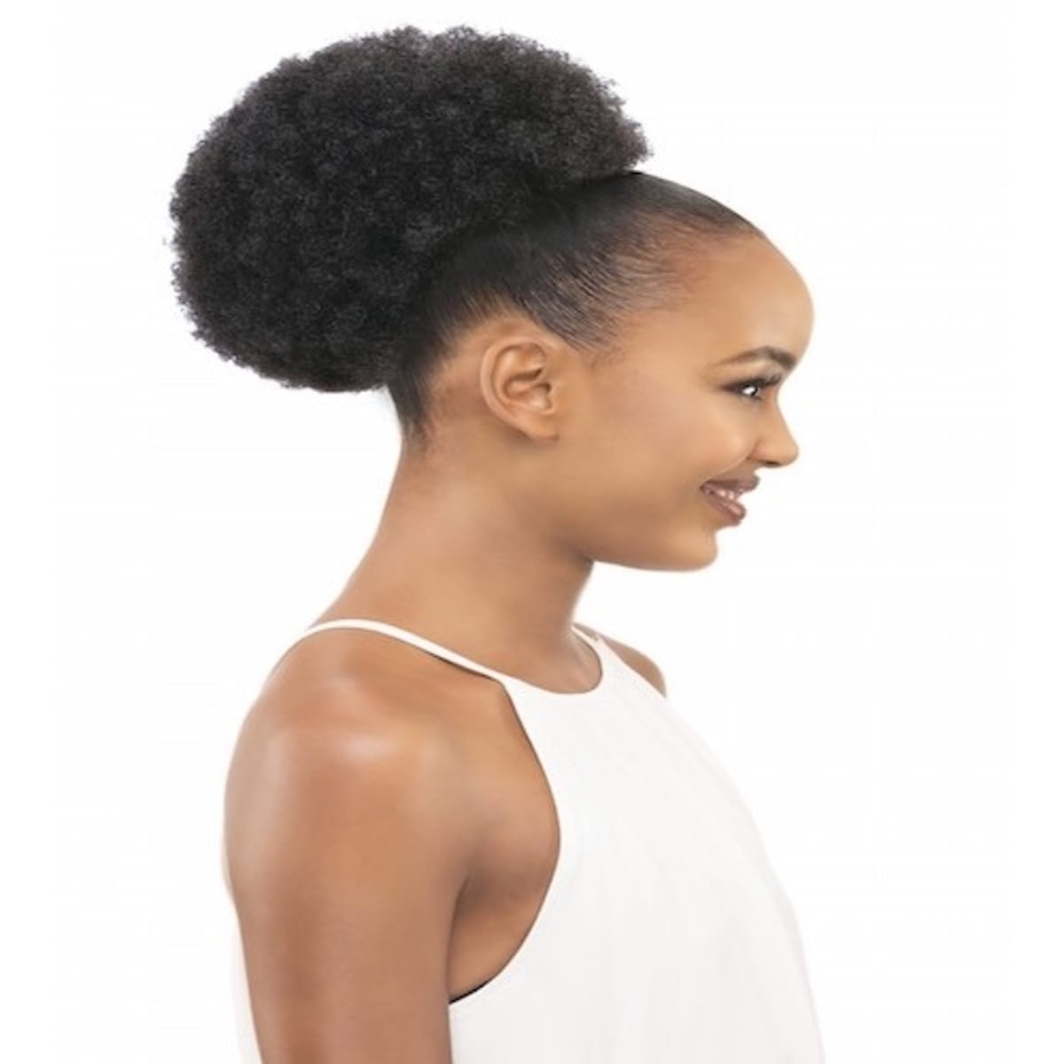 Afro Puff Drawstring Ponytail Synthetic Short Afro Kinkys Curly Afro Bun  Extension Hairpieces Updo Hair Extensions with Two Clips Black1   Walmart Canada