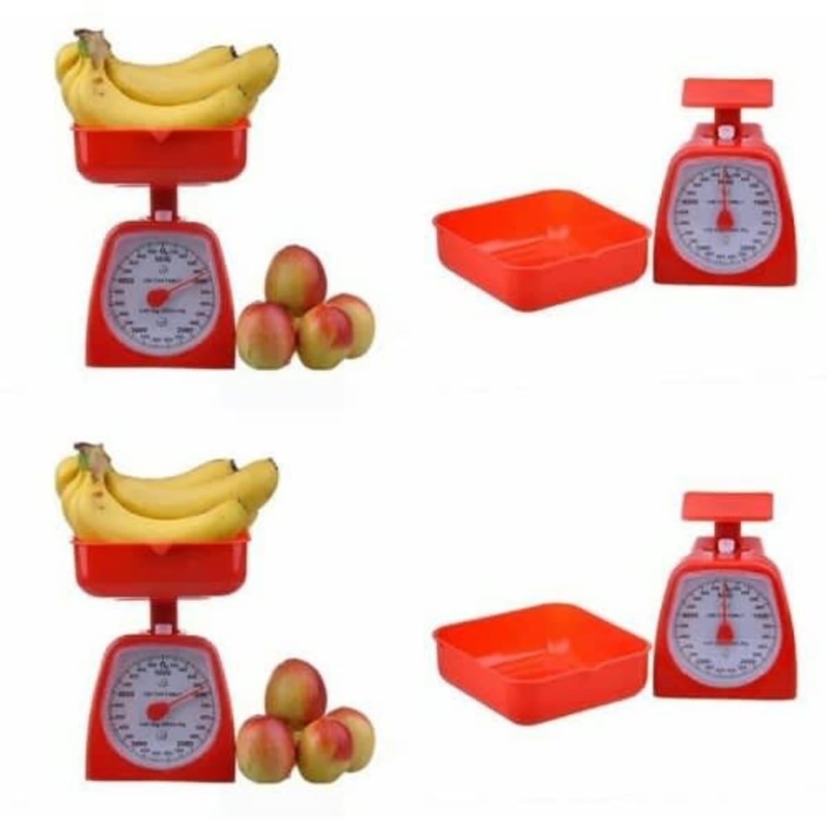 Analog Kitchen Weighing Scale - Red