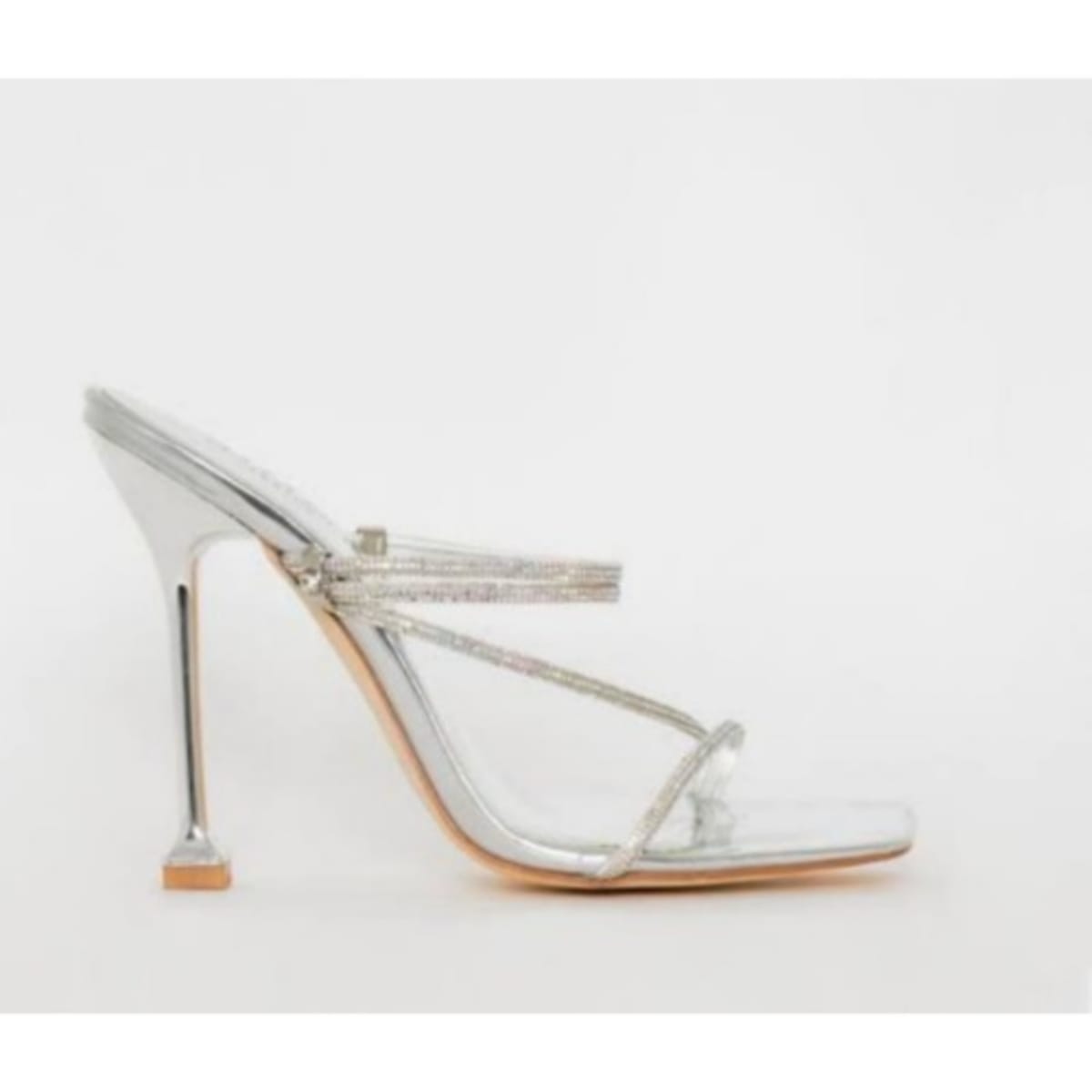 Ladies silver slippers online