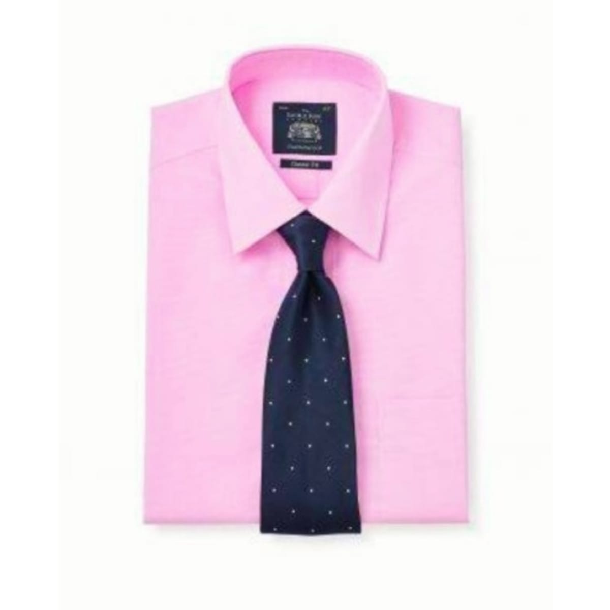 Pink dress shop shirt with tie