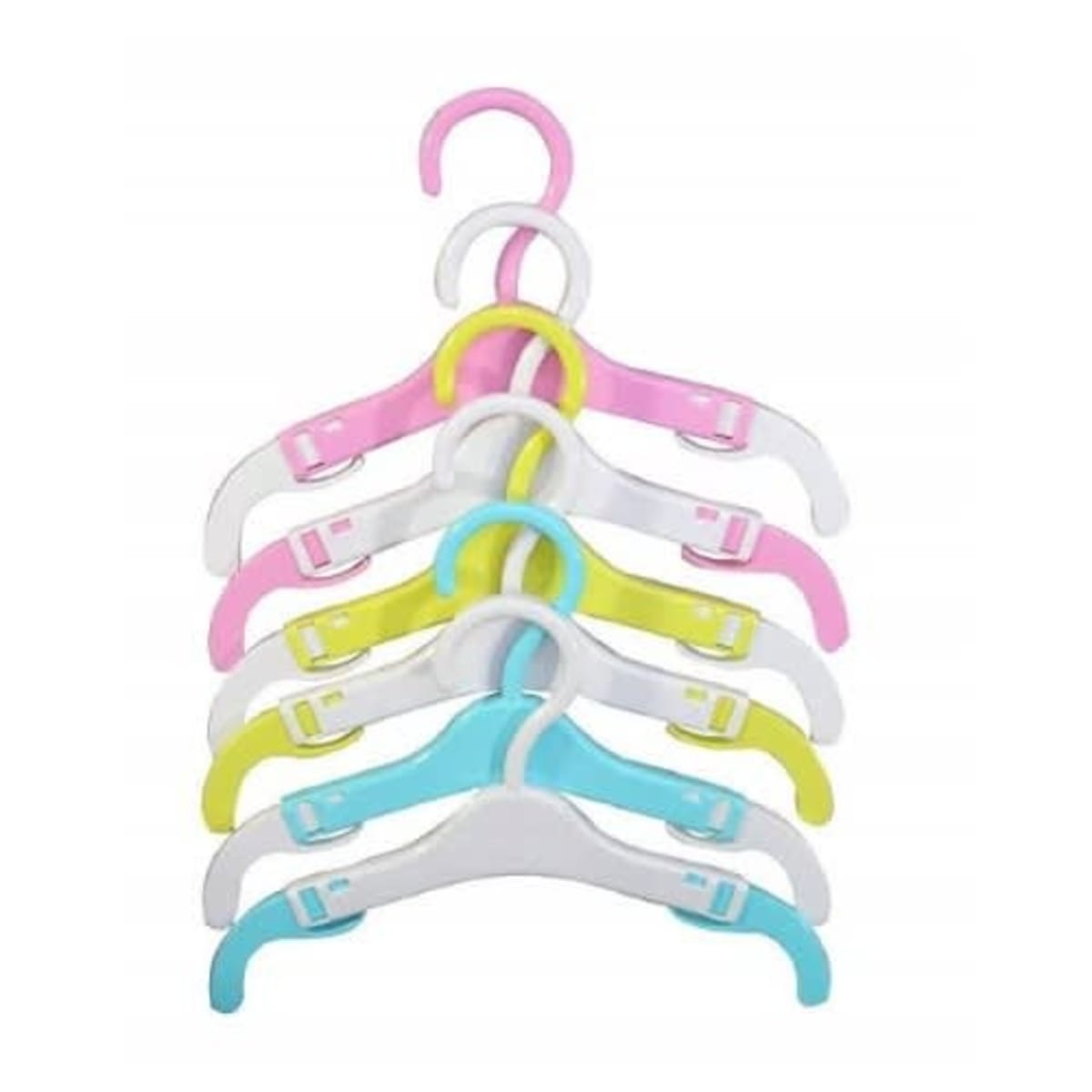 Childrens Clothes Coat Hangers 28cm Plastic Coloured Clips Baby Trouser  Toddler  eBay