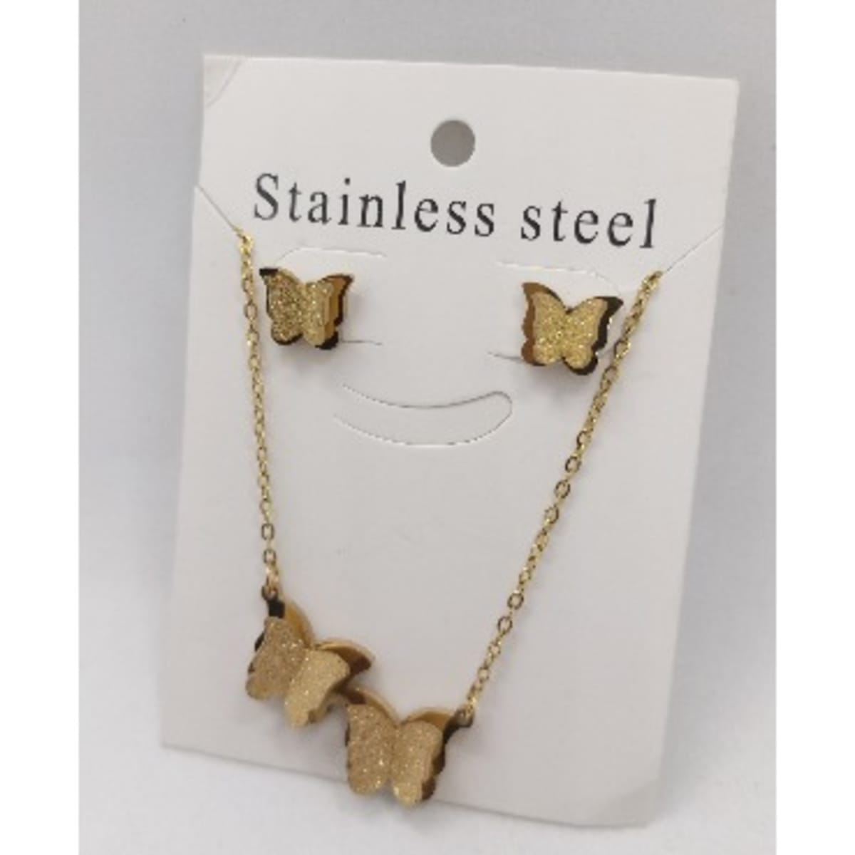 Gold butterfly jewelry best sale sets