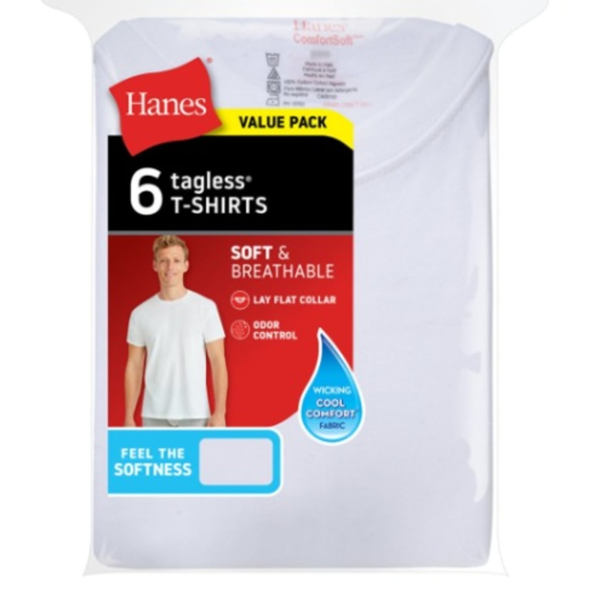 Hanes Men's Value Pack Covered Waistband Dyed Briefs - 6 Pack